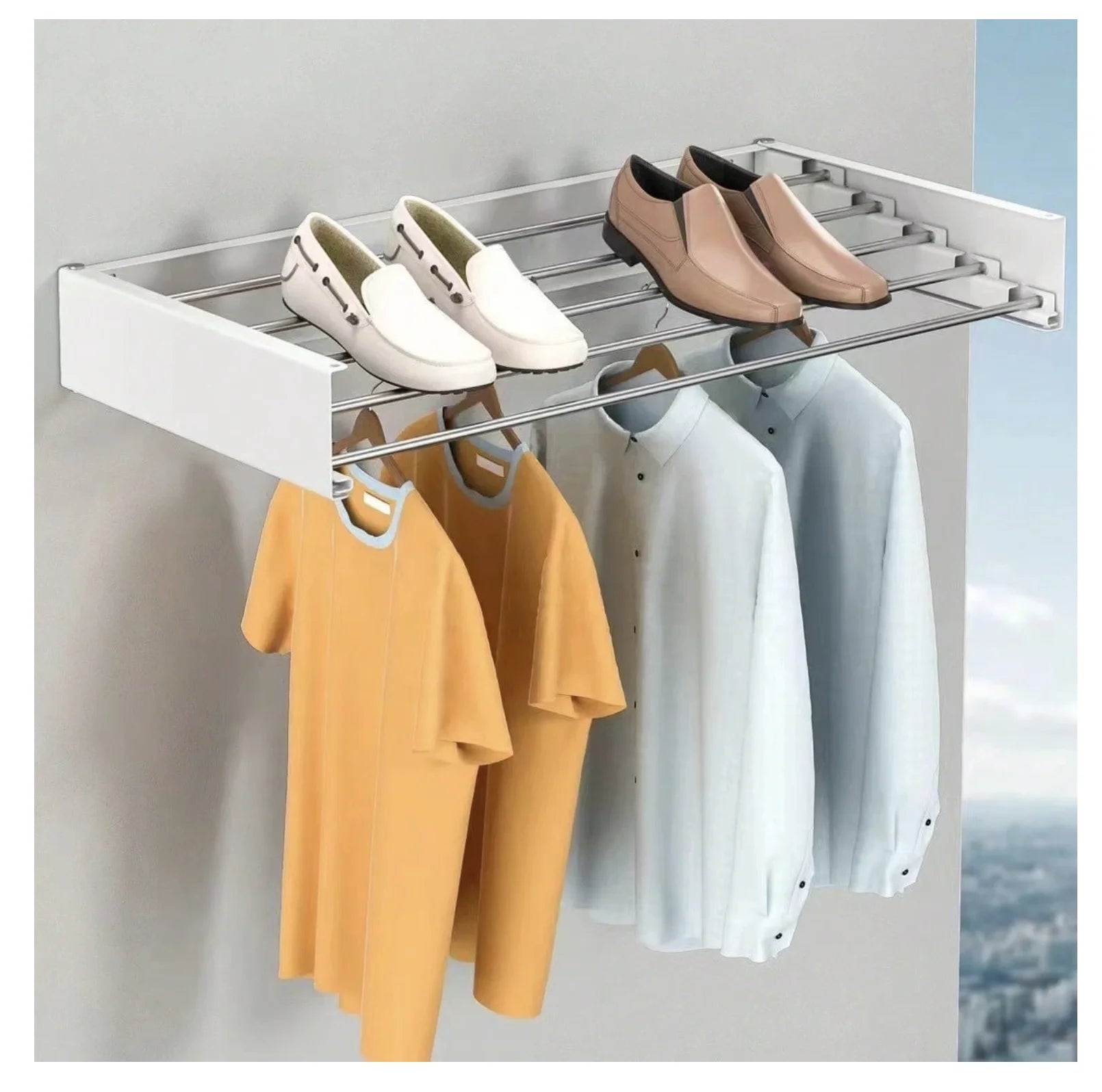AirCompact™ - Tendedero Retráctil Invisible de Pared