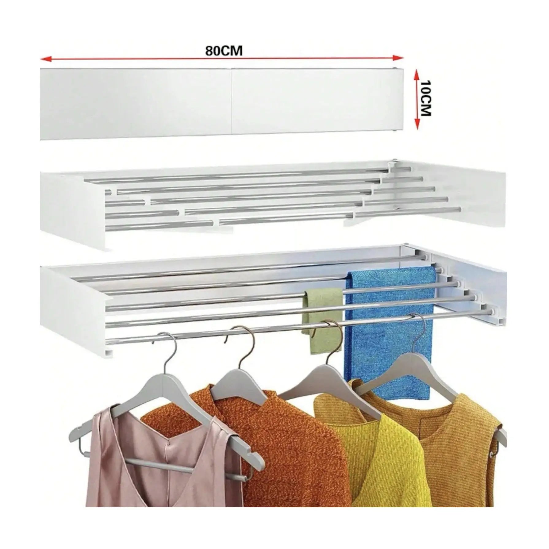 AirCompact™ - Tendedero Retráctil Invisible de Pared