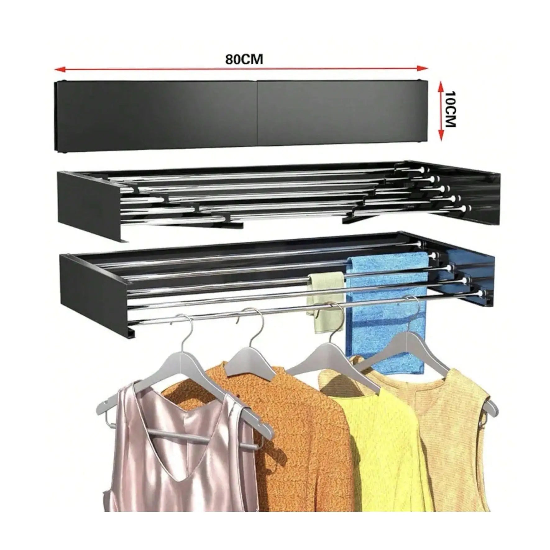 AirCompact™ - Tendedero Retráctil Invisible de Pared