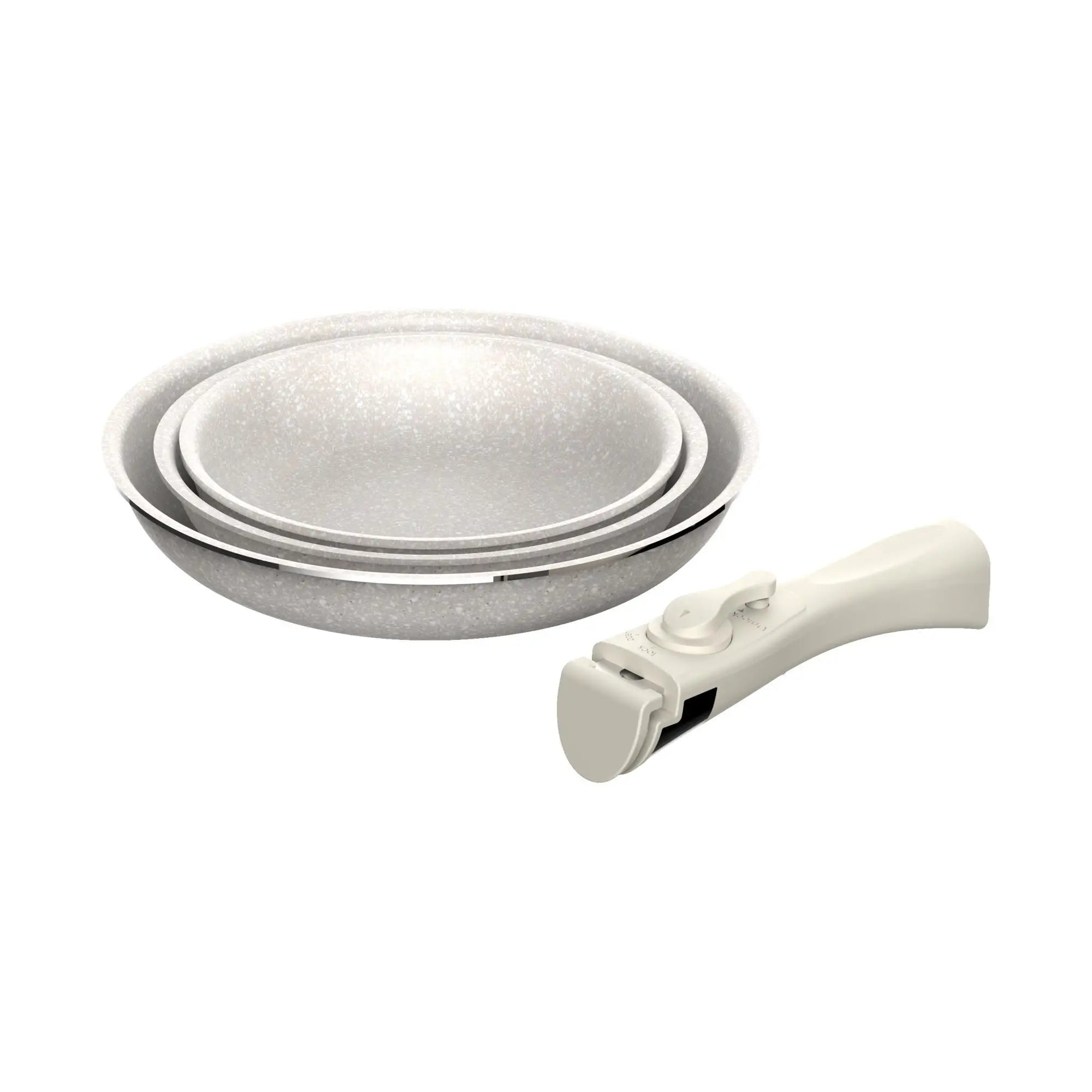 MasterSpace™ - Set de Cocina 8 Piezas con Mango Extraíble e Inteligente