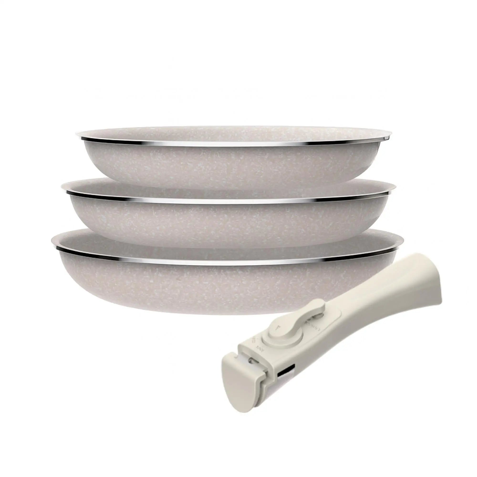 MasterSpace™ - Set de Cocina 8 Piezas con Mango Extraíble e Inteligente