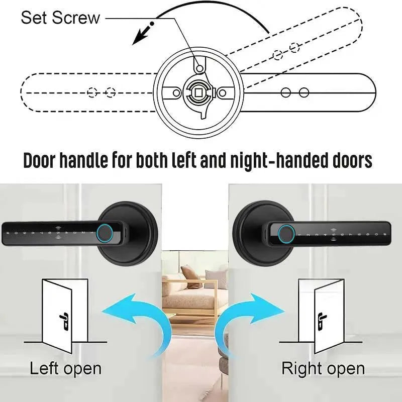 SafeGuard™ Pro - Cerradura Inteligente 4-en-1 con Huella Dactilar