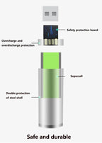 EcoCharge™ USB - Baterías de Litio Recargables de Alta Capacidad