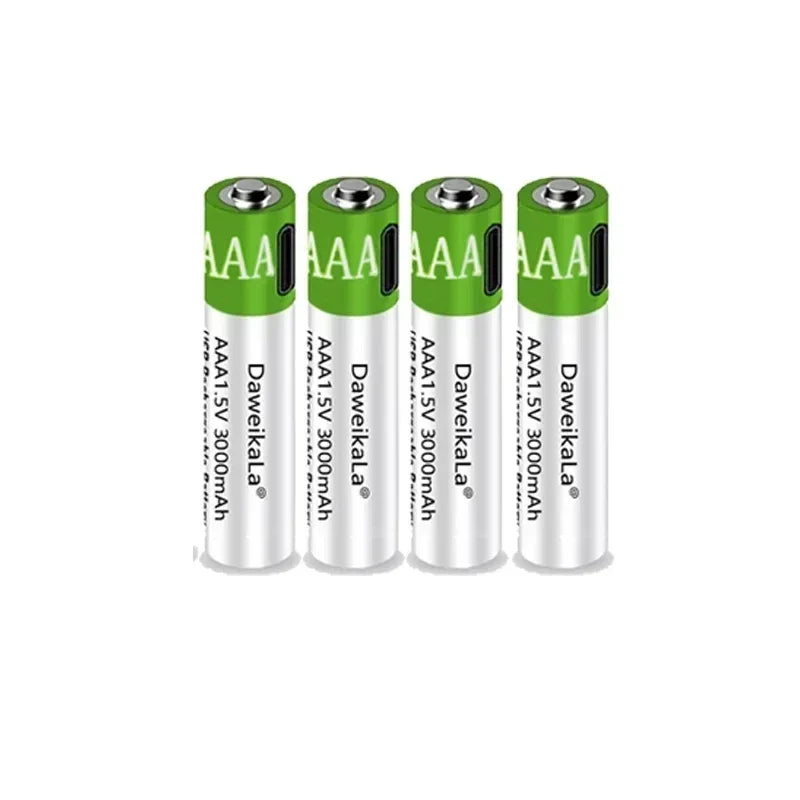 EcoCharge™ USB - Baterías de Litio Recargables de Alta Capacidad